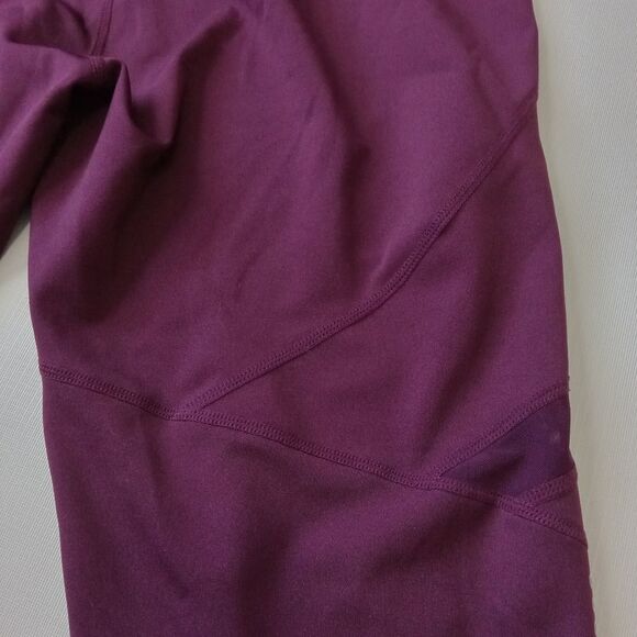 RAG High Waisted Mesh Panels Capri Length Plus Size Active Leggings Women's 2X - Picture 11 of 12